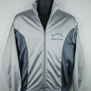 Vtg 80s LeTrell Gray Track Jacket L Beverly Hills